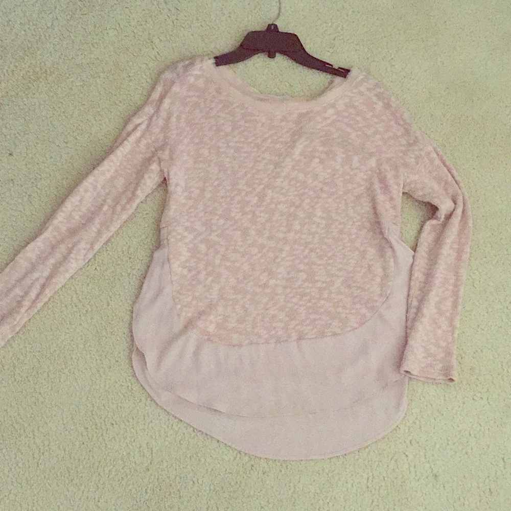 Blush Pink Anthropologie Sweater